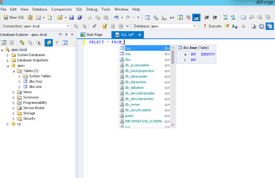 Dbforge for sql server. SQL ide. MS SQL ide. DBFORGE Studio for MYSQL. Сборки для MYSQL.