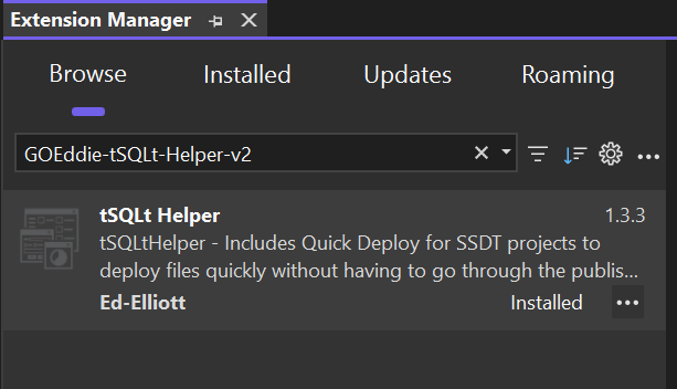 Install the tSQLt Helper